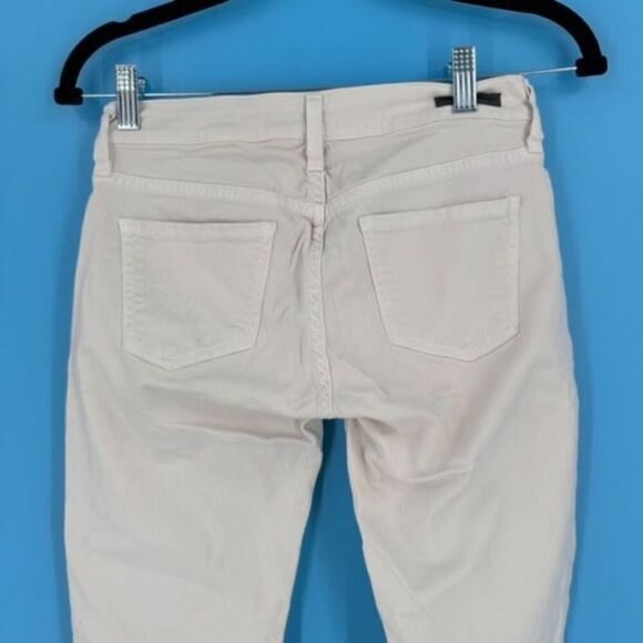 Citizens of Humanity Womens Low Rise Moto Utility Skinny Jeans Off White Size 25 - Picture 9 of 10